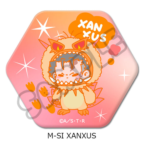 『家庭教師ヒットマンREBORN!』第2弾 六角形缶バッジ M-SI XANXUS